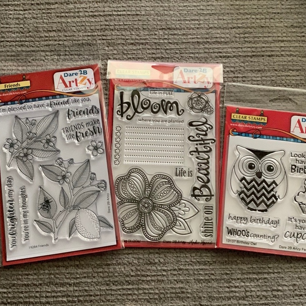 Clear stamp set